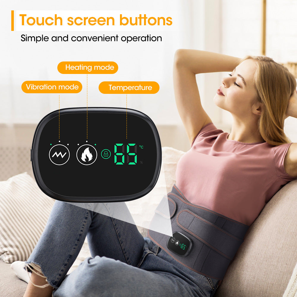 Cross-border New Product Electric Heating Massage Belt For The Elderly Red Light Physiotherapy Heating Warm Belt Hot Compress Massage Belt