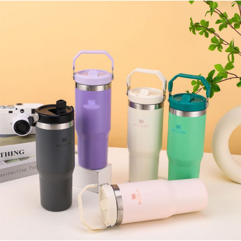 Cross-border 304 Stainless Steel Stanley Stanley Mug Amazon Foreign Trade 30oz Car Cup With Handle